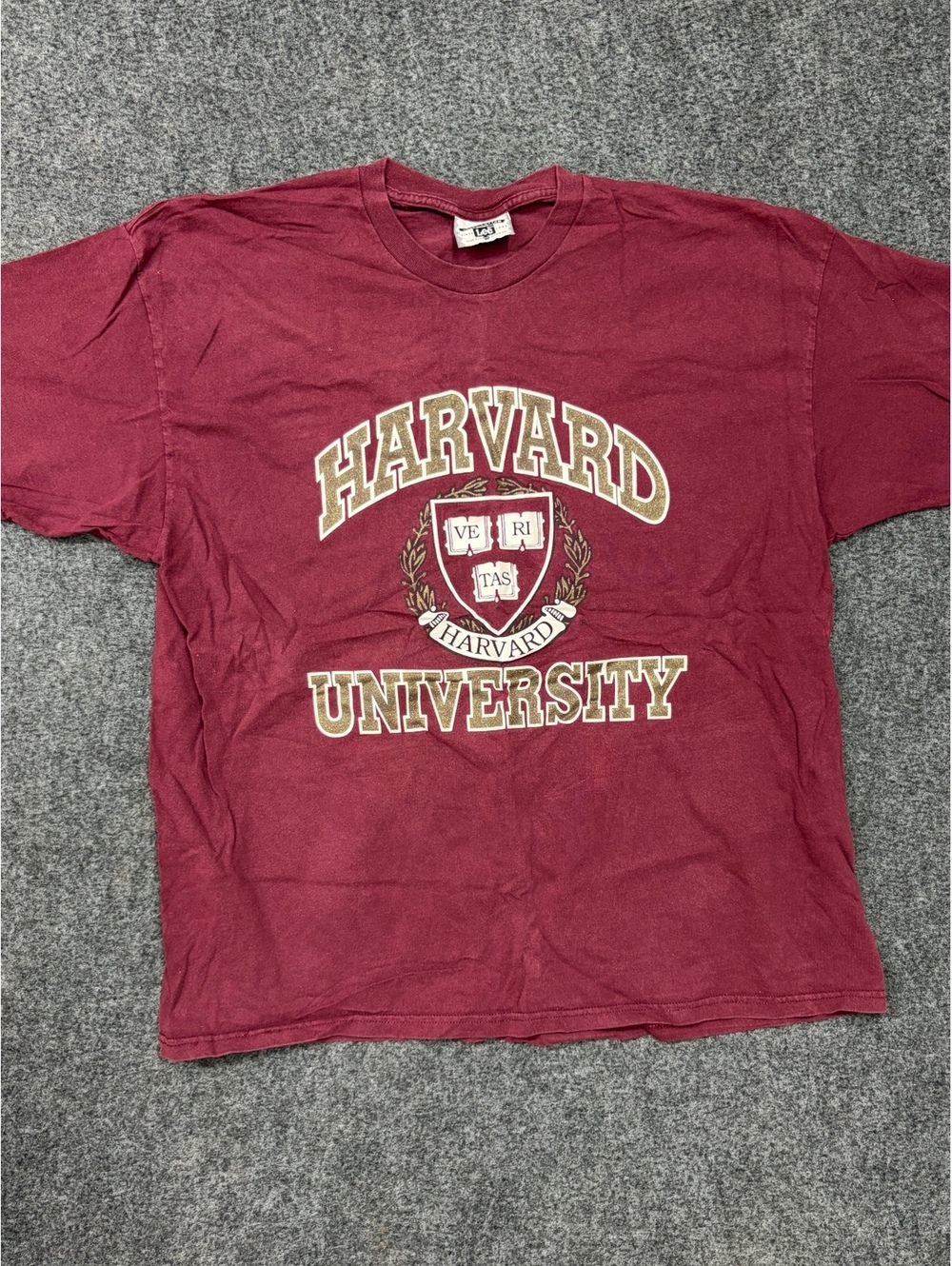 Vintage Harvard University Maroon T-Shirt by Lee